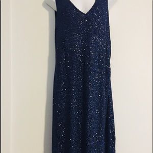 Taboo Sparkle Dark blue lo g dress